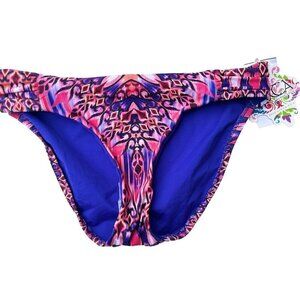 Becca by Rebecca Virtue Black Magic American Fit Swim Bottoms Small